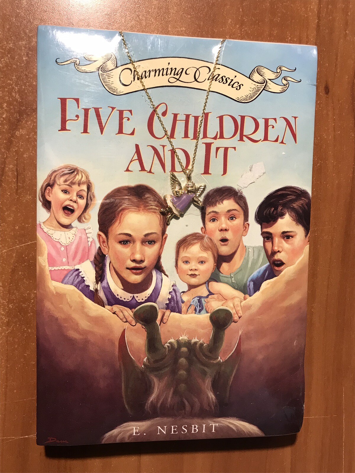 Five Children And It w/ Necklace By E. Nesbit 2004 Charming Classics