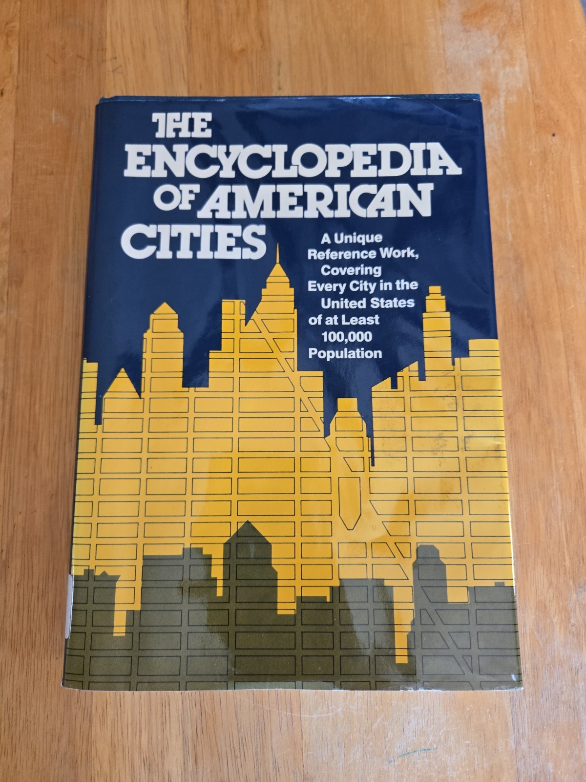 The Encyclopedia of American Cities By Ory Nergal 1980 Hardcover, 1st Edition