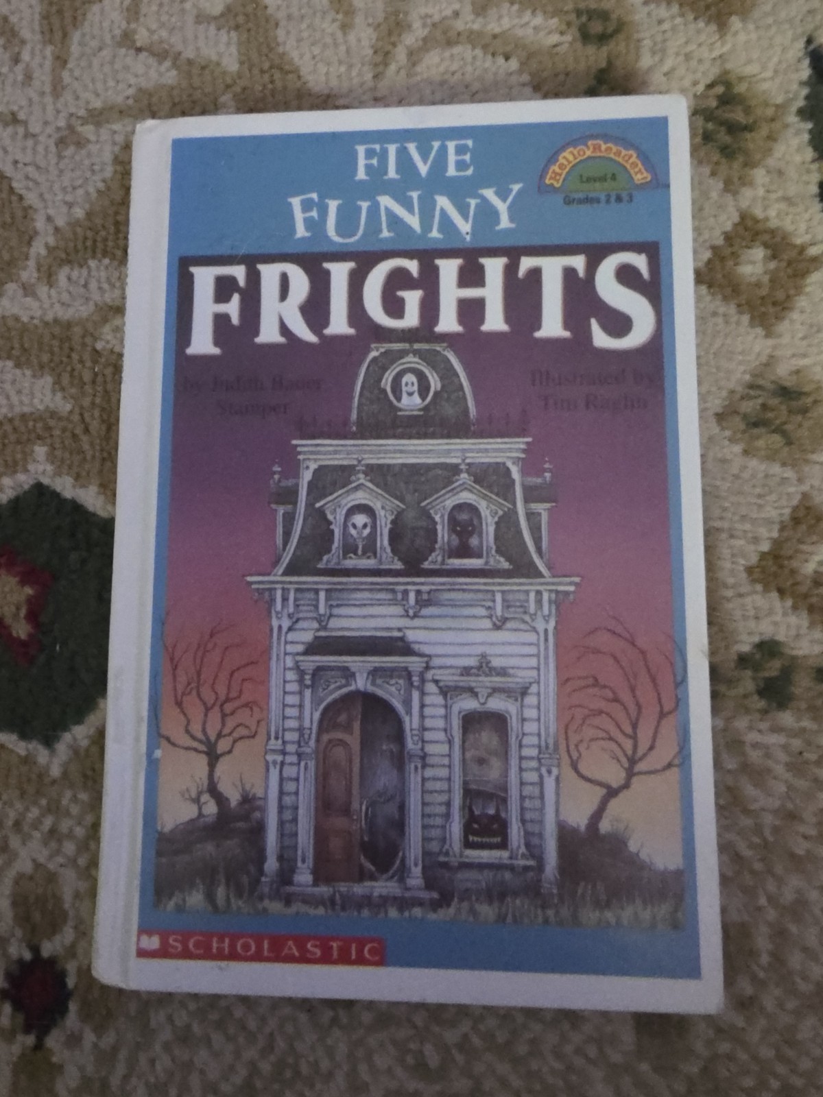 Five Funny Frights HC Hello Reader Level 4 Scholastic Kids Halloween Book