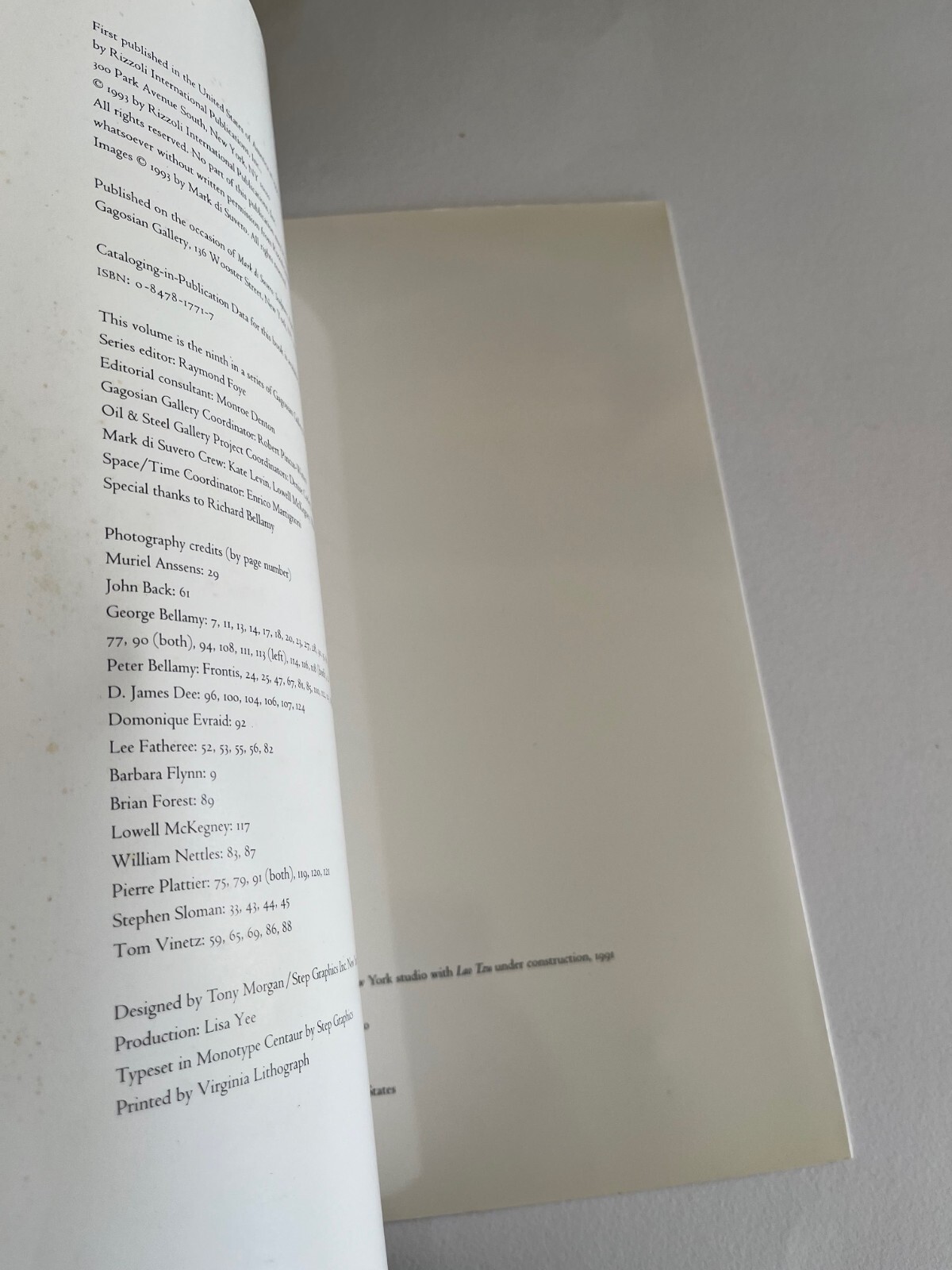 MARK DI SUVERO ~SIGNED ~ Open Secret : Sculpture 1990-92, art book