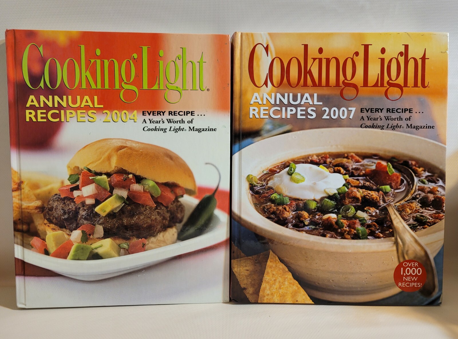 Set of 2 Cooking Light Annual Recipe Books 1997 & 2004 (Cooking Light Cookbooks)
