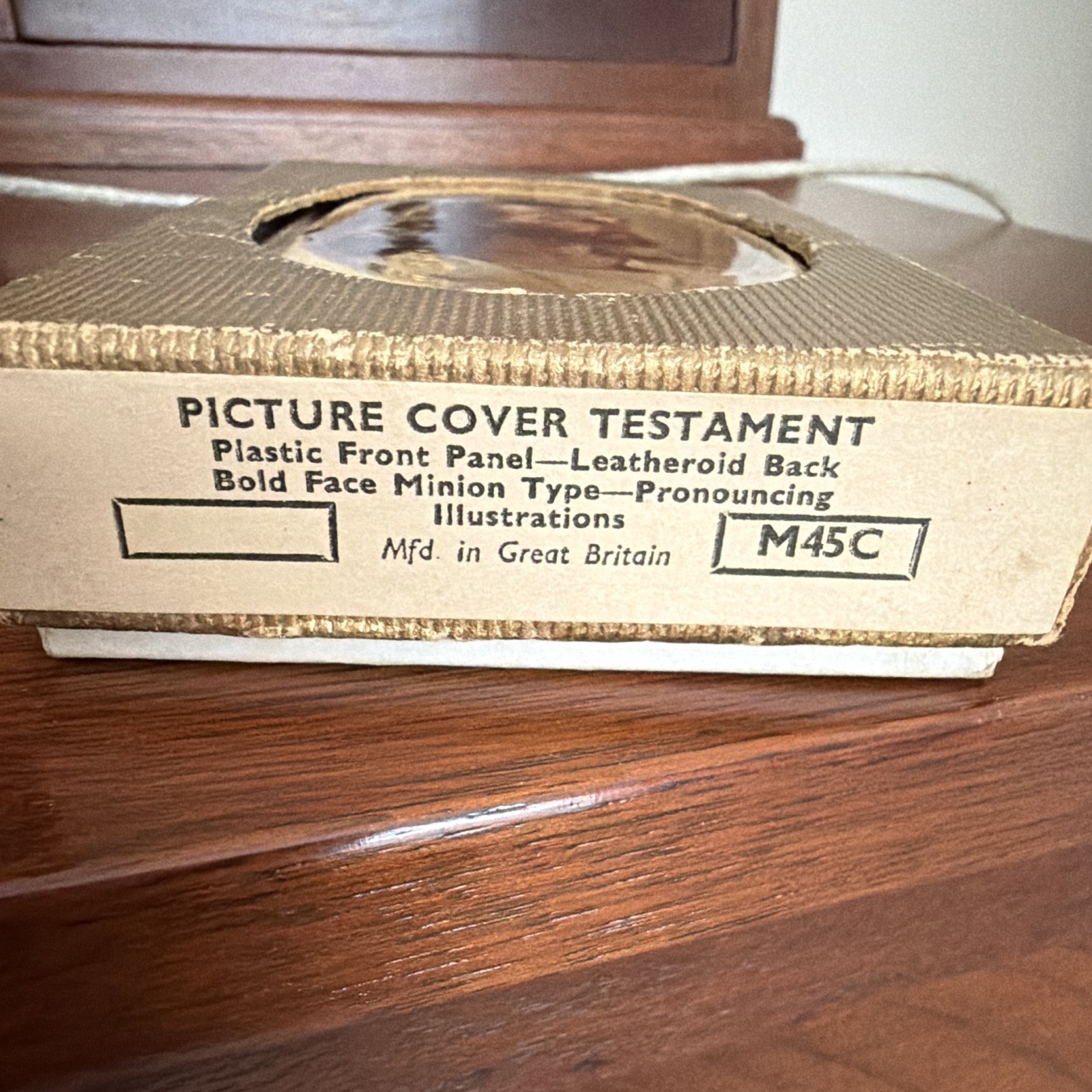 Collins New Testament Leather Bound Illustrated Picture Cover English 1956