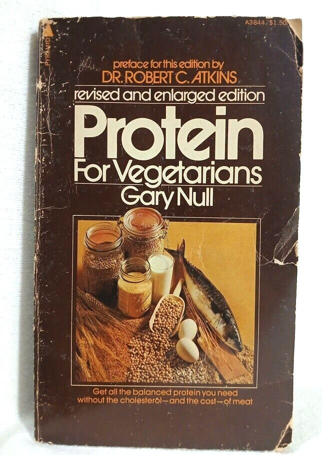 Protein for Vegetarians Gary Null 1977 Mass Ppb Diet Nutrition Food Drink Health