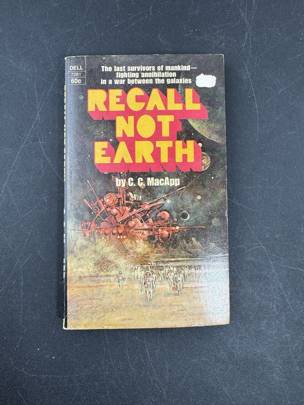 Recall Not Earth by C C MacApp 1970 Dell Science Fiction Paperback Book