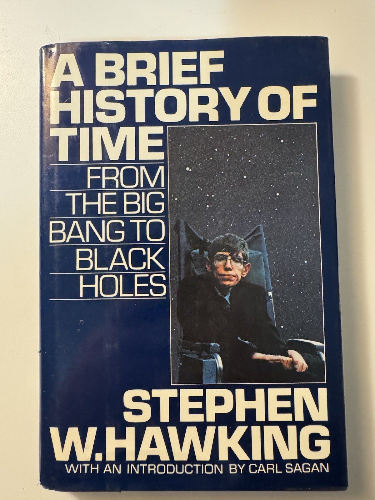 A Brief History of Time 1988 Hardcover Stephen Hawking Early Printing w/ DJ