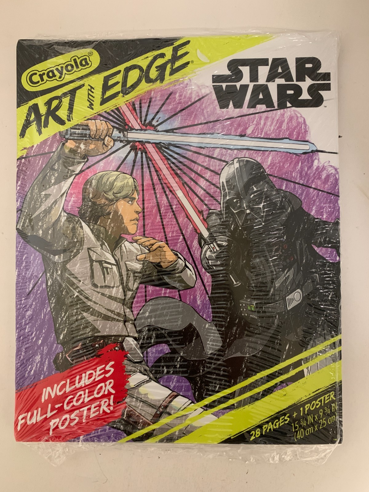 Star Wars – Crayola Art With Edge – Coloring Book 28 Pages + Poster – Sealed