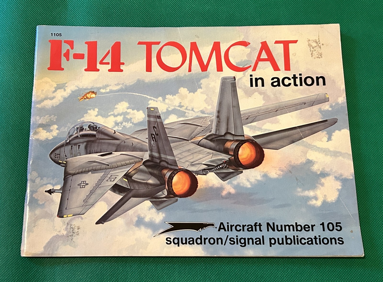 F-14 Tomcat In Action Aircraft Number 105 Fighter Jet Book by Al Adcock