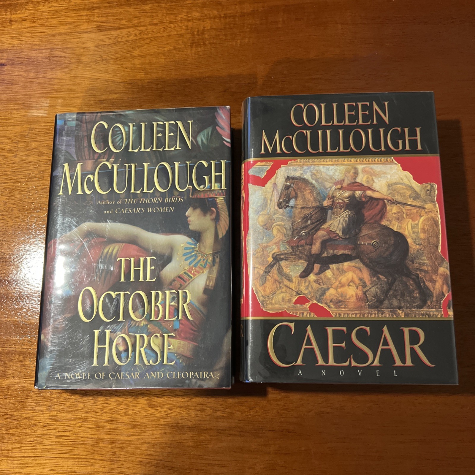 Lot of 2 COLLEEN MCCULLOUGH The October Horse & Caesar 1st Eds