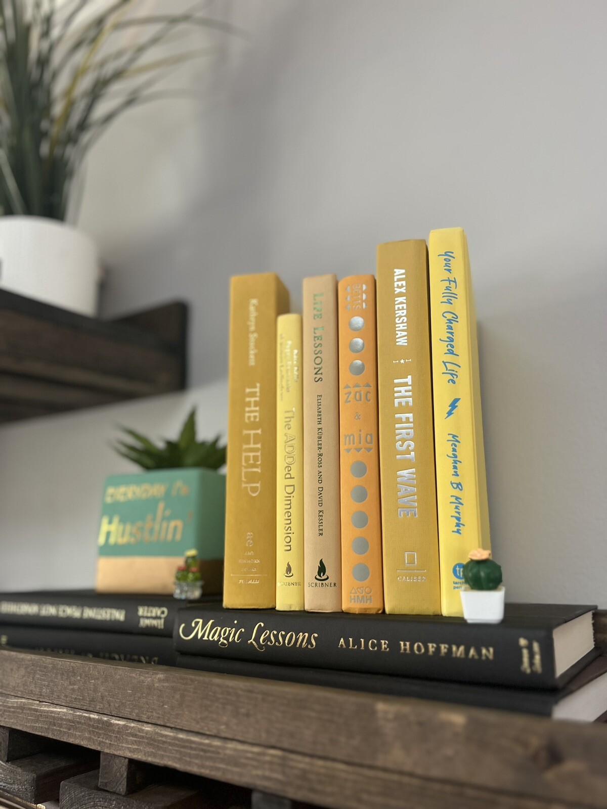 Stack of 6 colorful books for Decorating Staging | Book Decor| Home Decor.