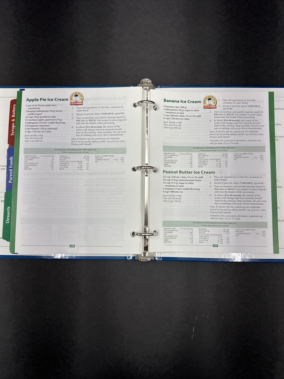 Vita-Mix Whole Food Recipes For Better Living 3-Ring Binder 2007 Cookbook & DVD