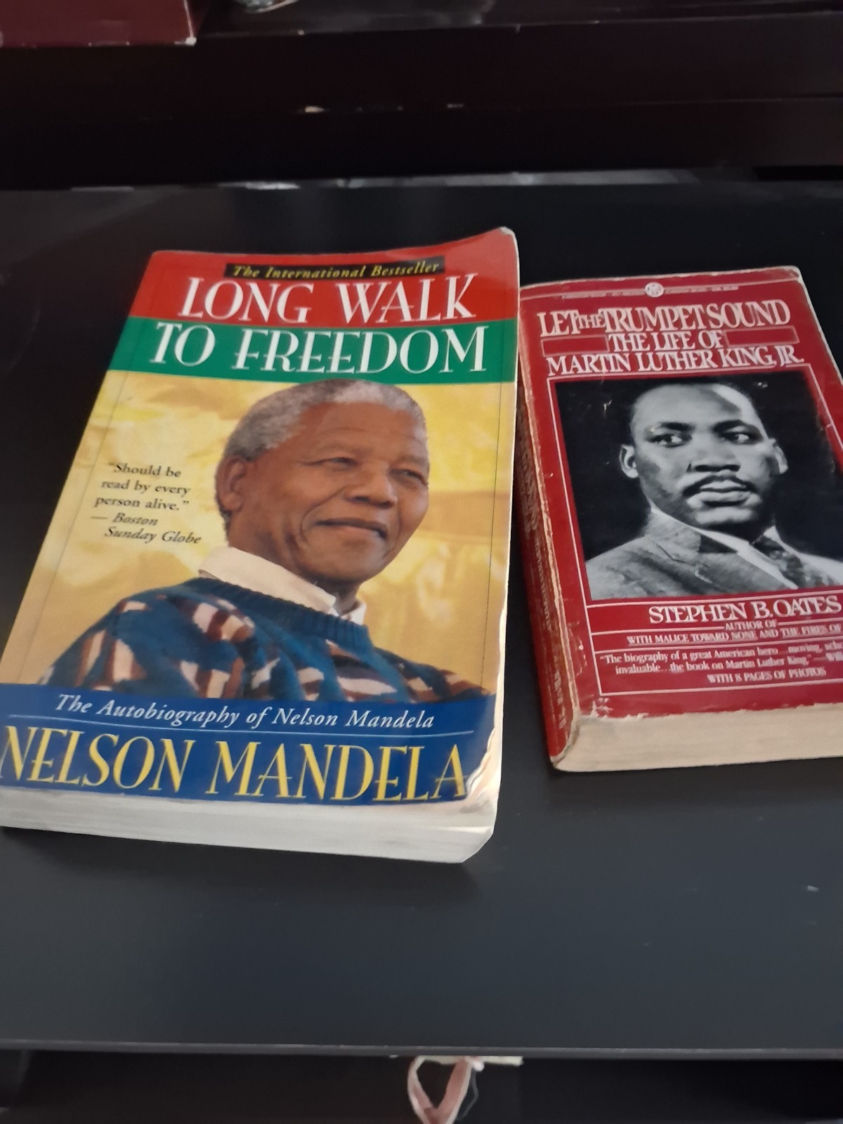 Nelson Mandela/ Martin Luther King paperback books
