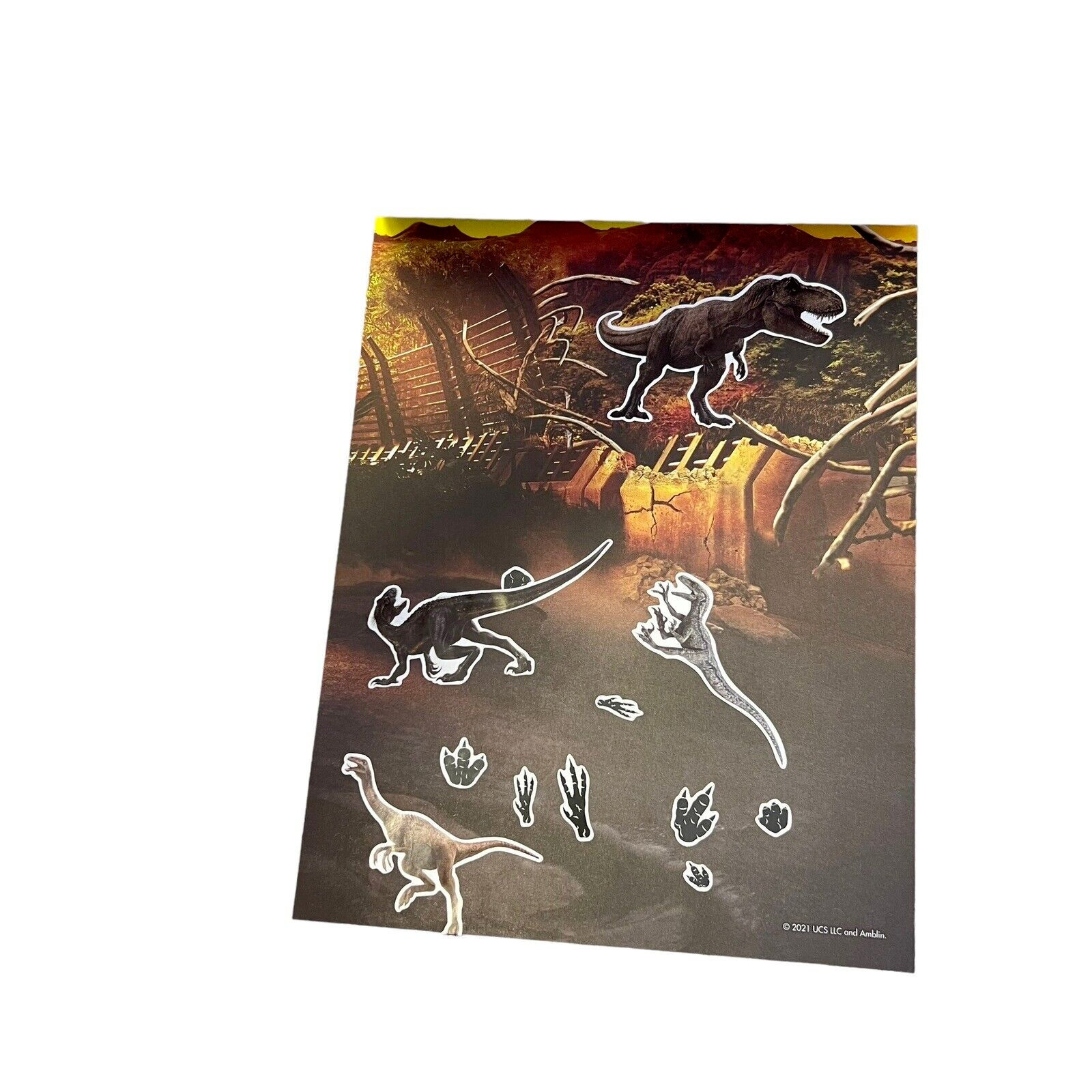 Jurassic World Create-a-Scene 2021 Activity Sticker Pad Read