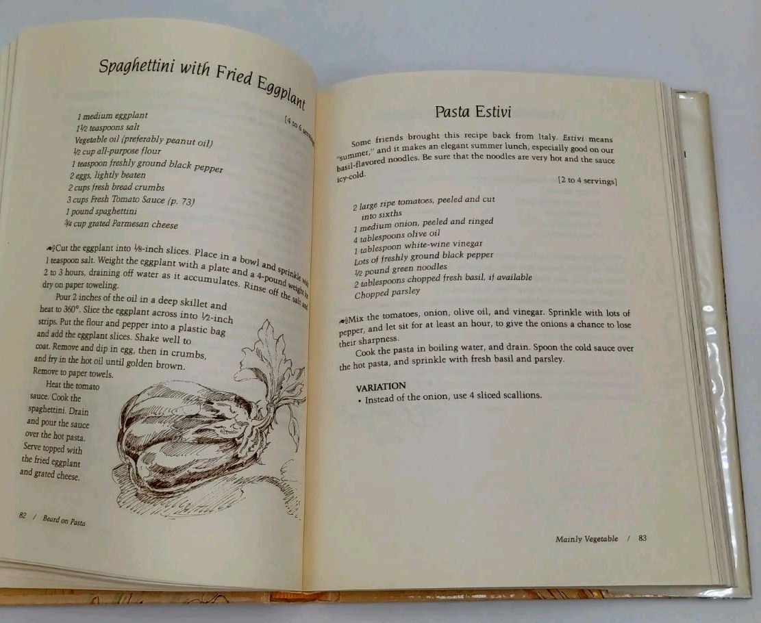 Beard on Pasta James Beard 1983 First Edition Hardcover Alfred A. Knopf Cookbook
