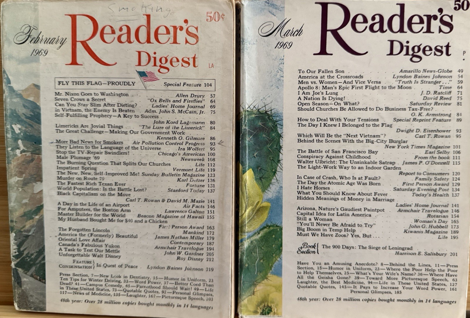 1969 February March (2) READER’S DIGEST MAGAZINE Vintage Ageless Fun Shorts