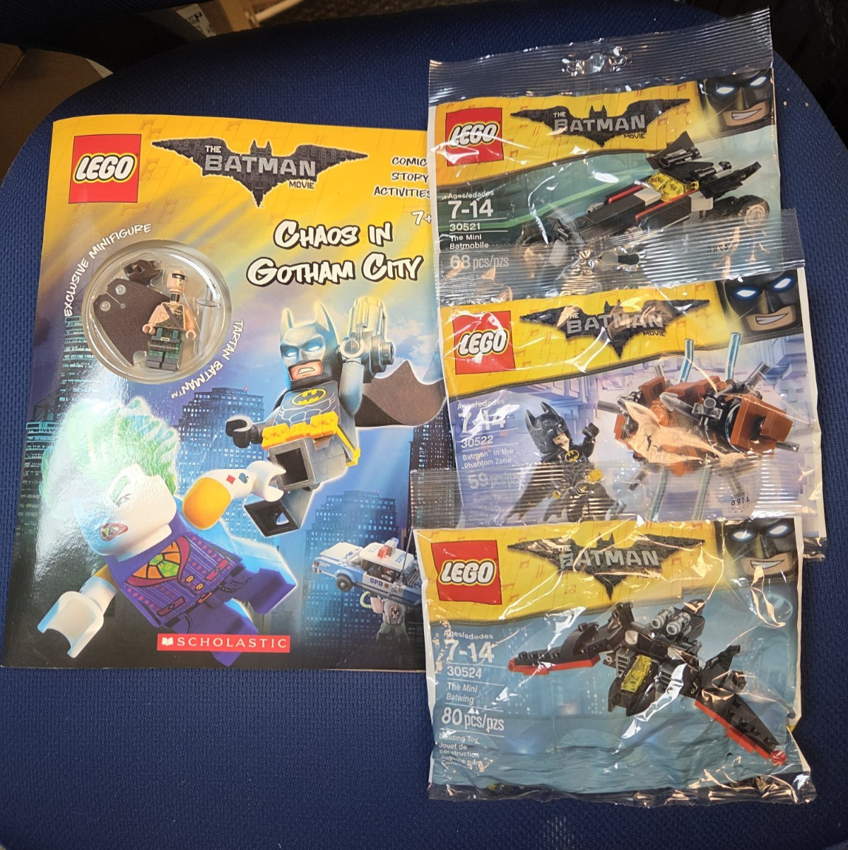 The Lego Batman Movie: Chaos in Gotham City w extras 30521, 30522, 30524 polys