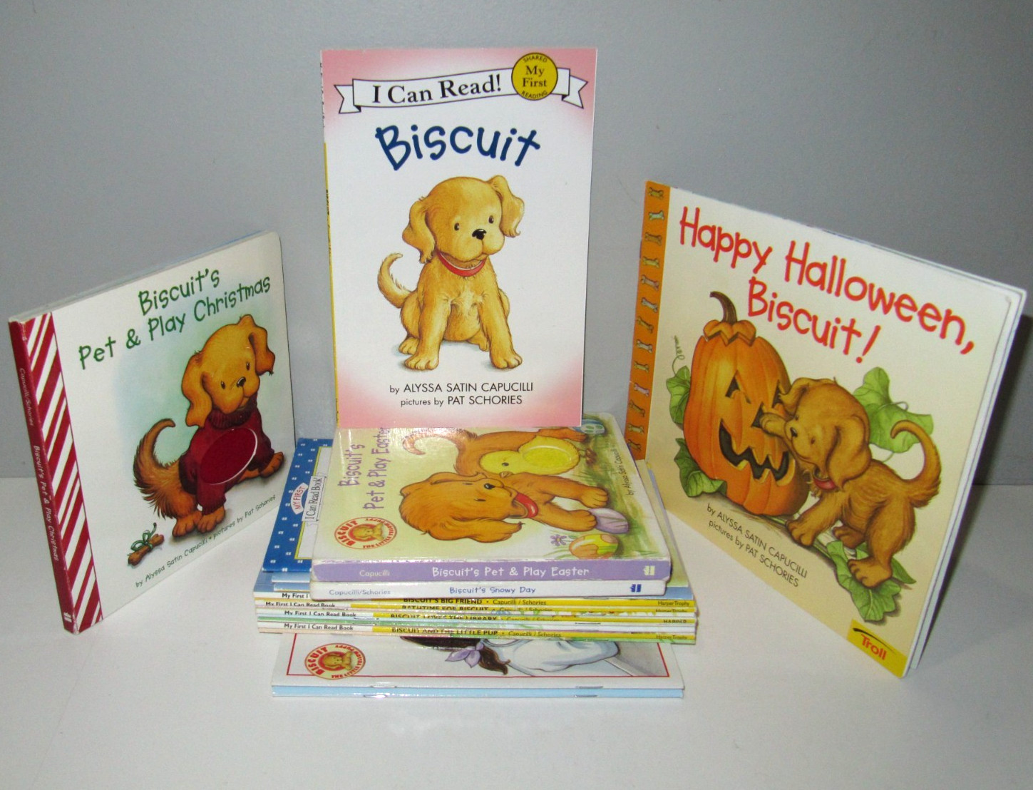 Lot of 18 Biscuit the puppy books by Alyssa Satin Capucilli & Pat Schories