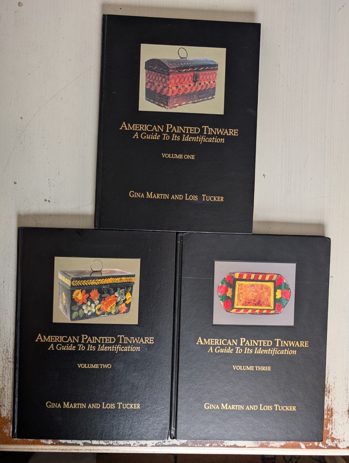 American Painted Tinware Guide To Identification Vol 1 2 3 Martin Tucker – Nice!