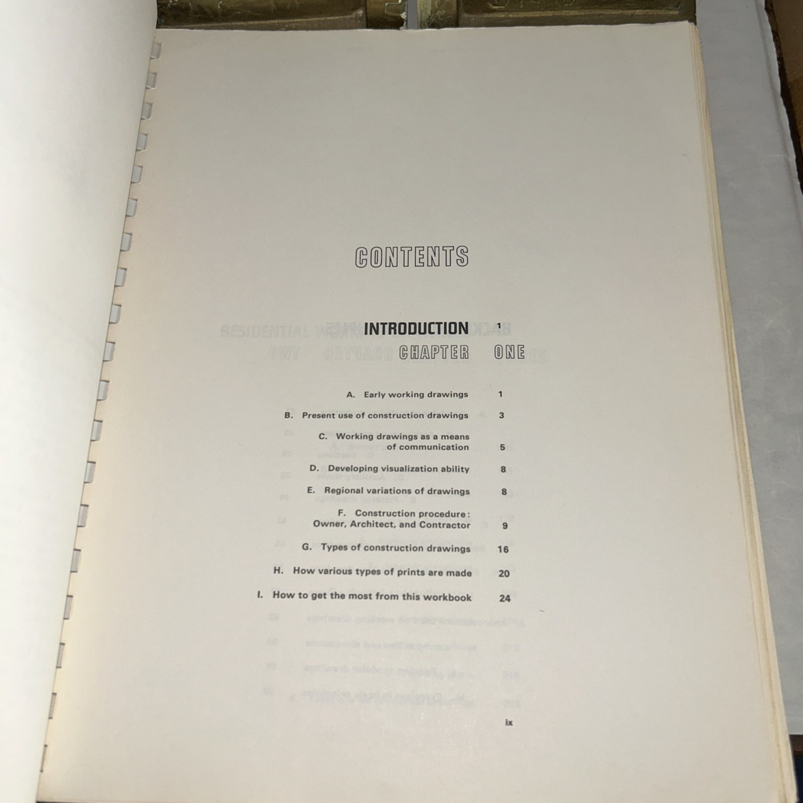 Reading Architectural Working Drawings Edward J Muller – Spiral Boud 1971 K8