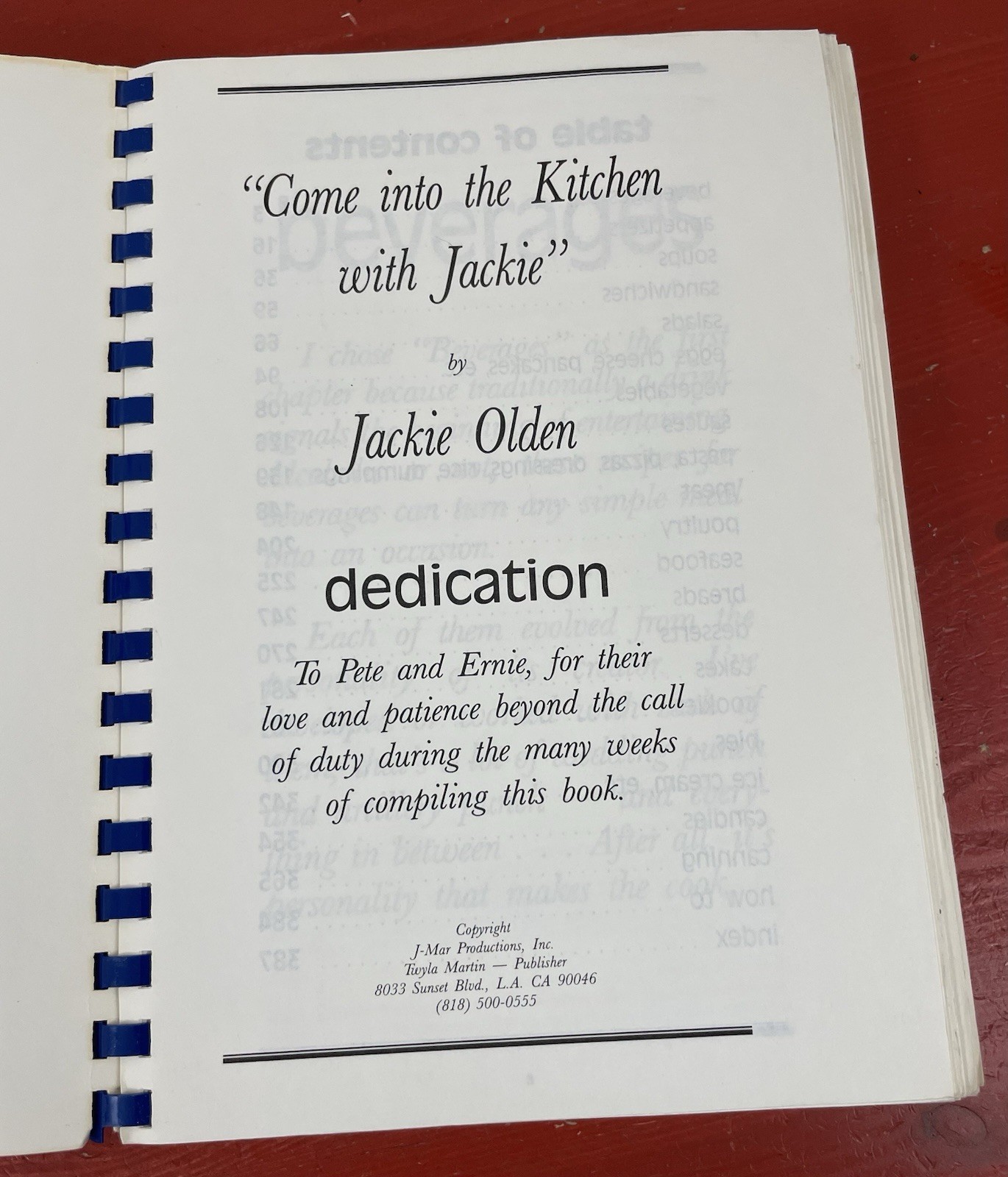 Come into the Kitchen with Jackie by Jackie Olden VTG Spiral Cookboook 1987