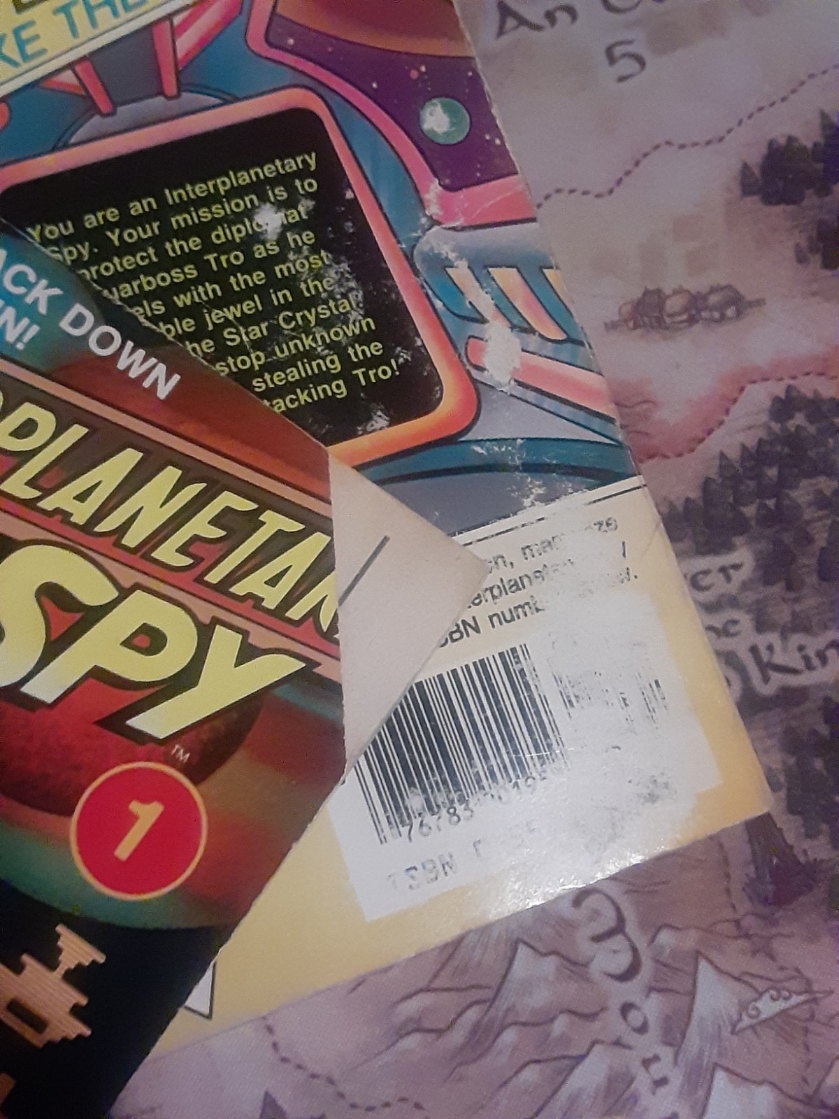 4 Be An Interplanetary Spy Bantam book lot. 1,4,5,6. All have cover wear, dirty
