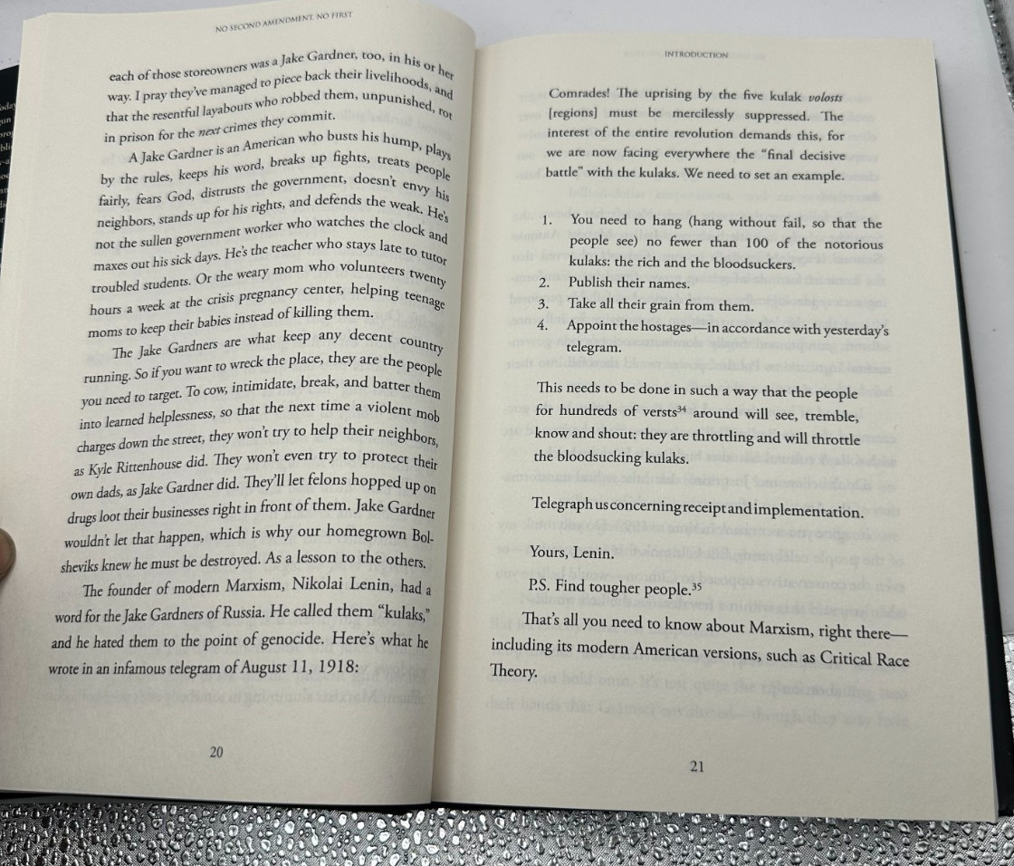 No Second Amendment No First by John Zmirak Hardcover Pro 2A God Guns Freedom