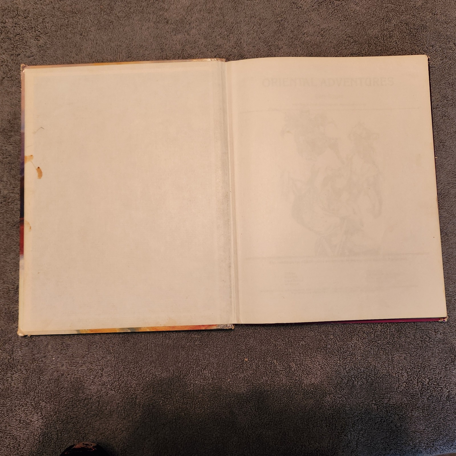 Oriental Adventures AD&D #2018 Advanced Dungeons and Dragons 1985 TSR Hardcover