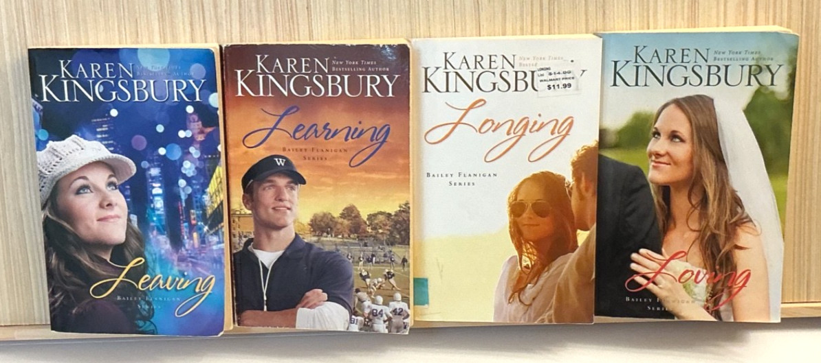 Karen Kingsbury Bailey Flanigan Series Complete 4 Vol Set Lot Baxter Family