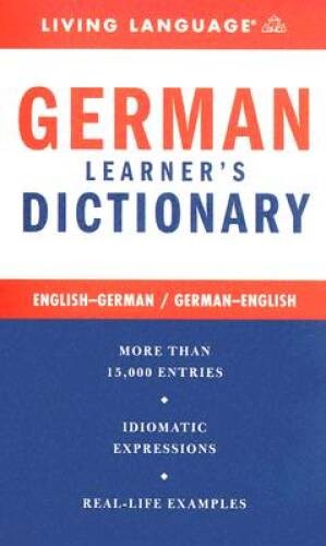 Complete German Dictionary (Complete Basic Courses) By Living Language – GOOD