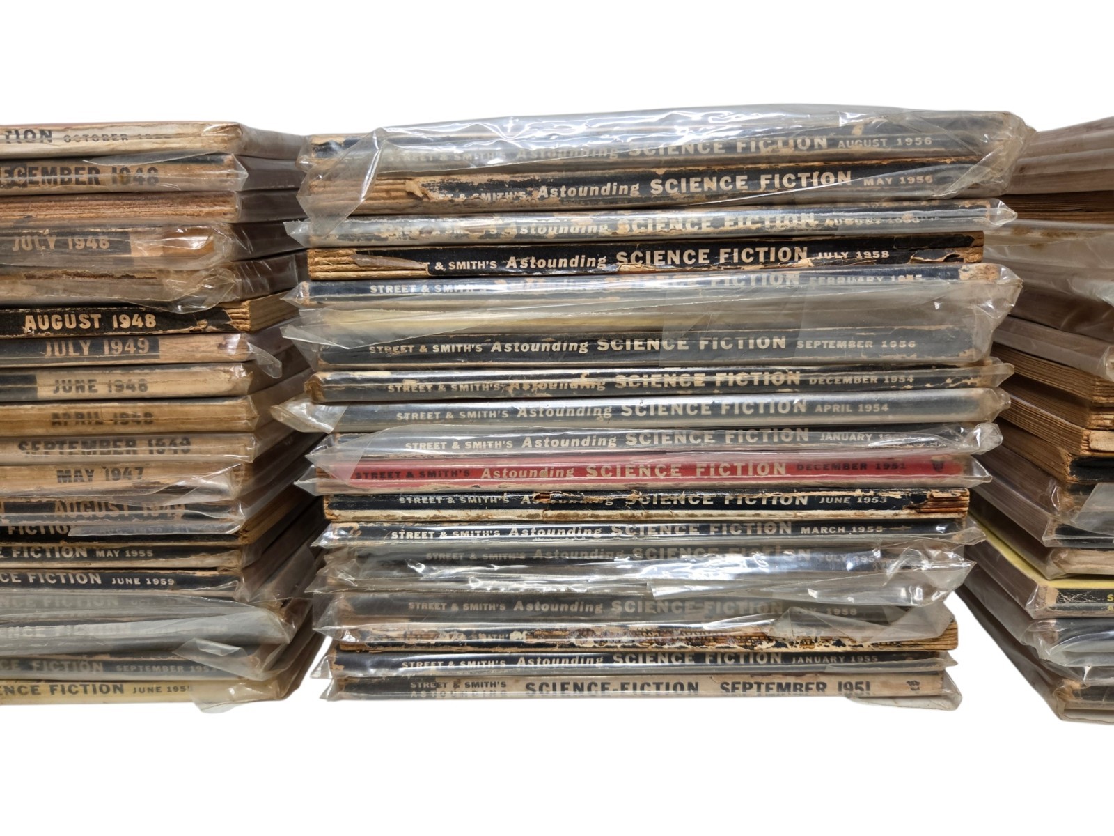 VTG Astounding Science Fiction Pulp Magazine Books Lot of 56 1940s 1950s 1960s