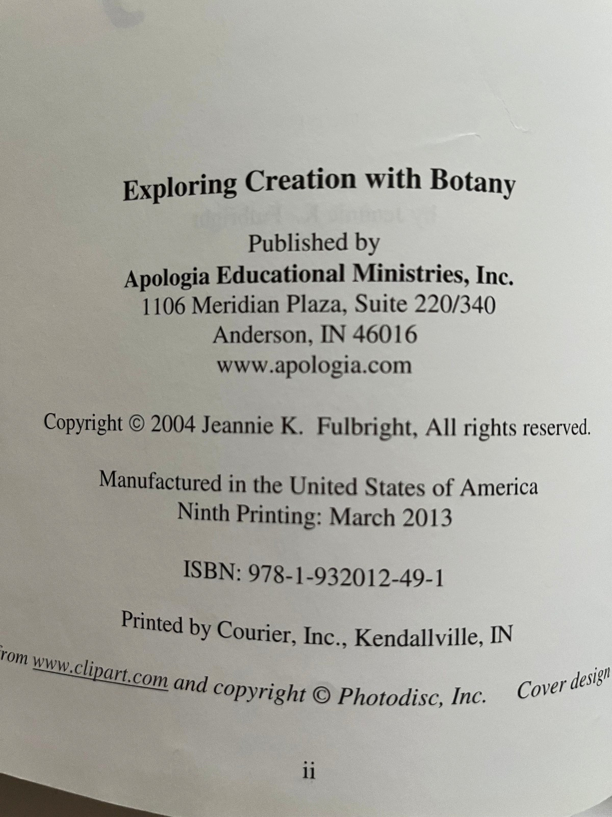 Exploring Creation with Botany, Textbook by Jeannie Fulbright