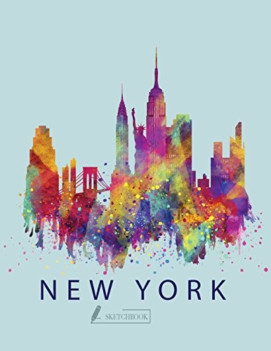 SKETCH BOOK: NEW YORK COVER (8.5 X 11) INCHES 110 PAGES, By Char Story BRAND NEW