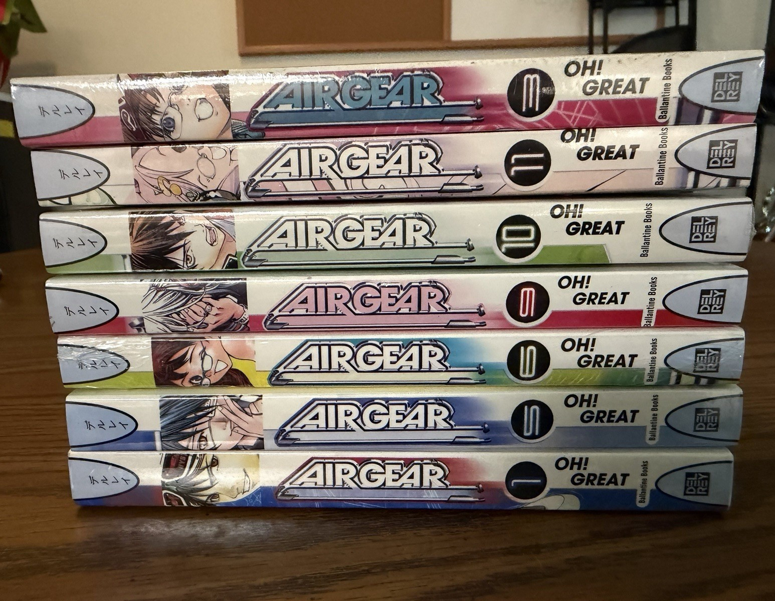Sealed Del Rey Air Gear Manga Vol 1, 3, 5, 6, 9, 10, 11. Brand New. Oh! Great