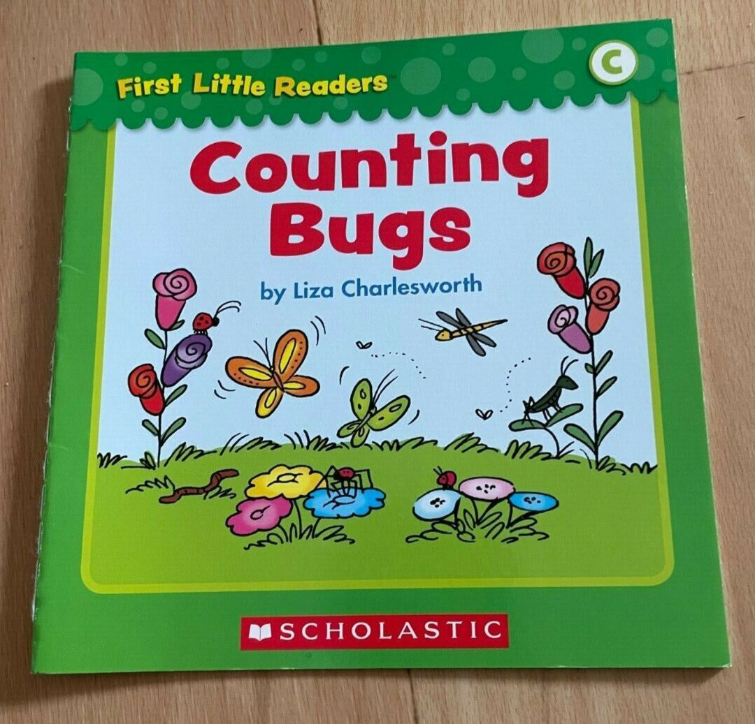 FIRST LITTLE READERS, LIZ CHARLESWORTH, COUNTING BUGS, 14 by 14CM