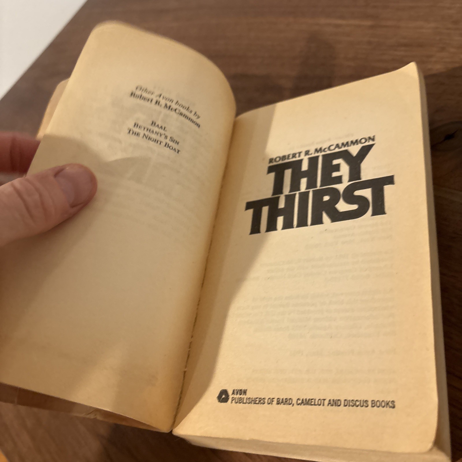 They Thirst Robert R McCammon Pb5