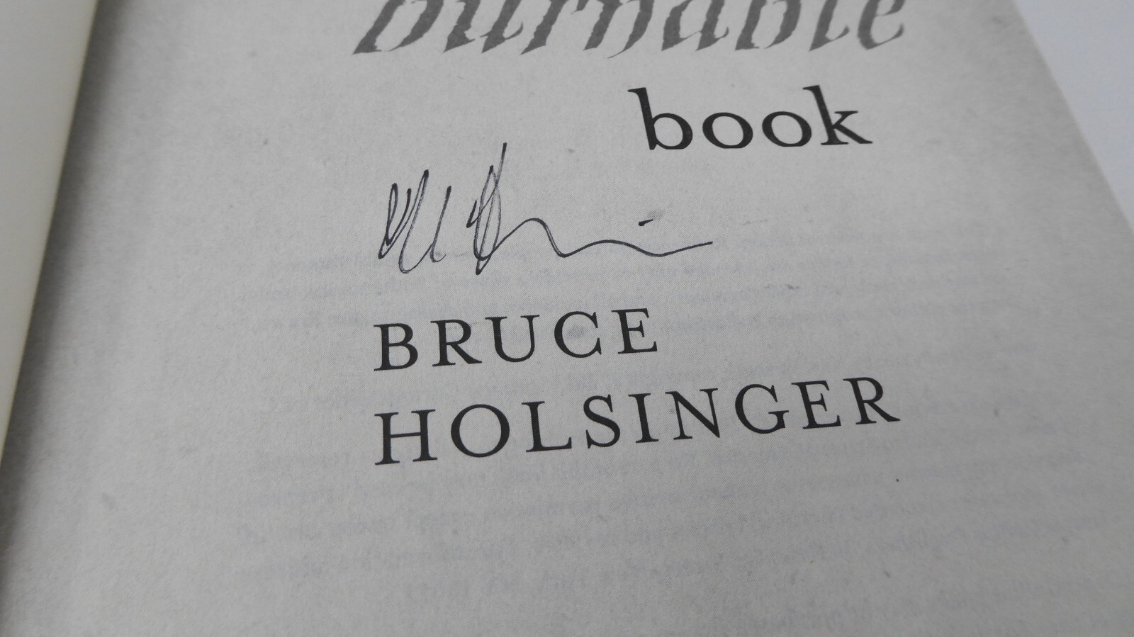 *SIGNED* A Burnable Book : A Novel by Bruce Holsinger (2014, Hardcover)
