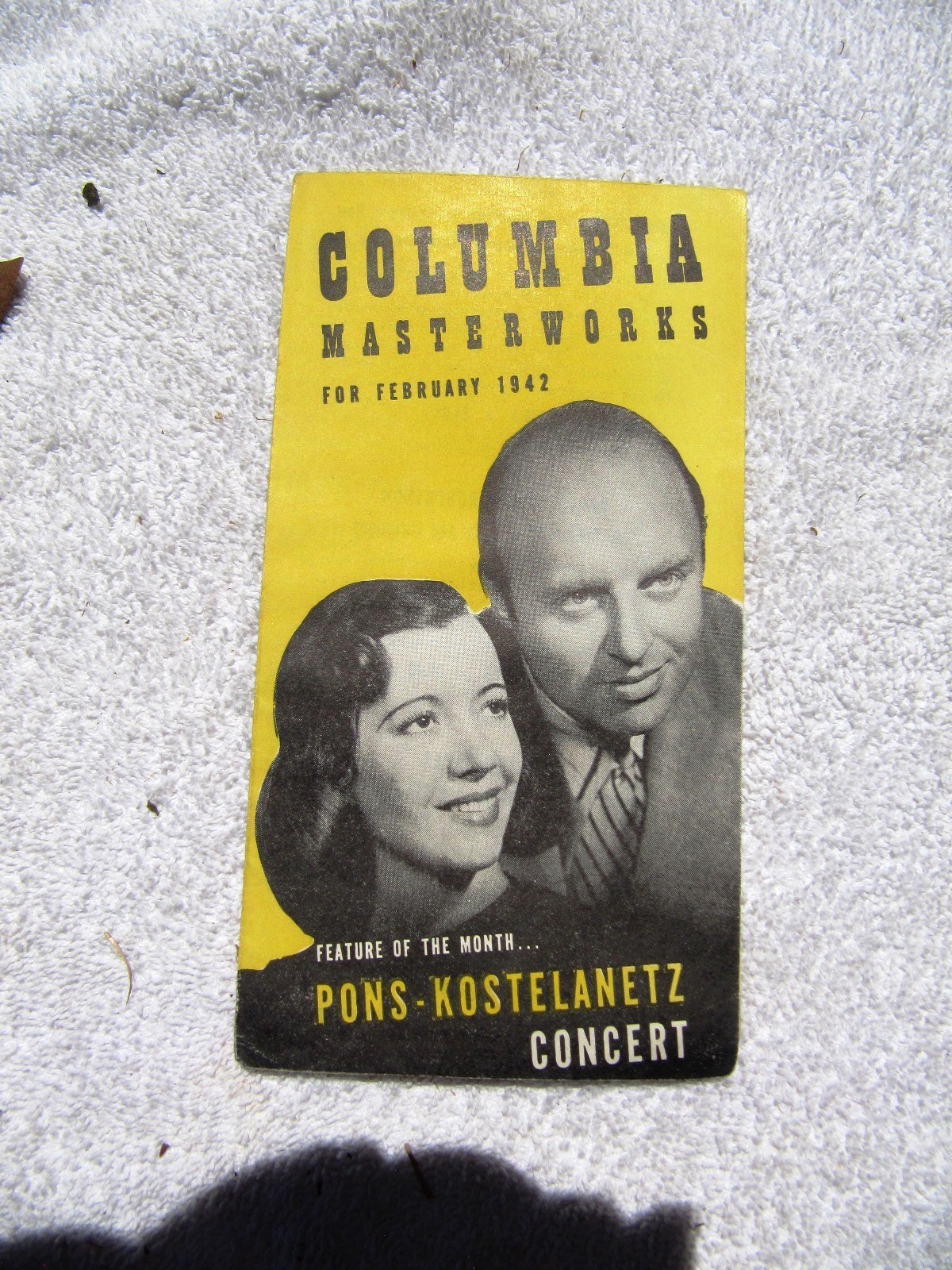 Feb 1942 COLUMBIA MASTERWORKS Supplement Lily Pons Kostelanetz RECORD CATALOG