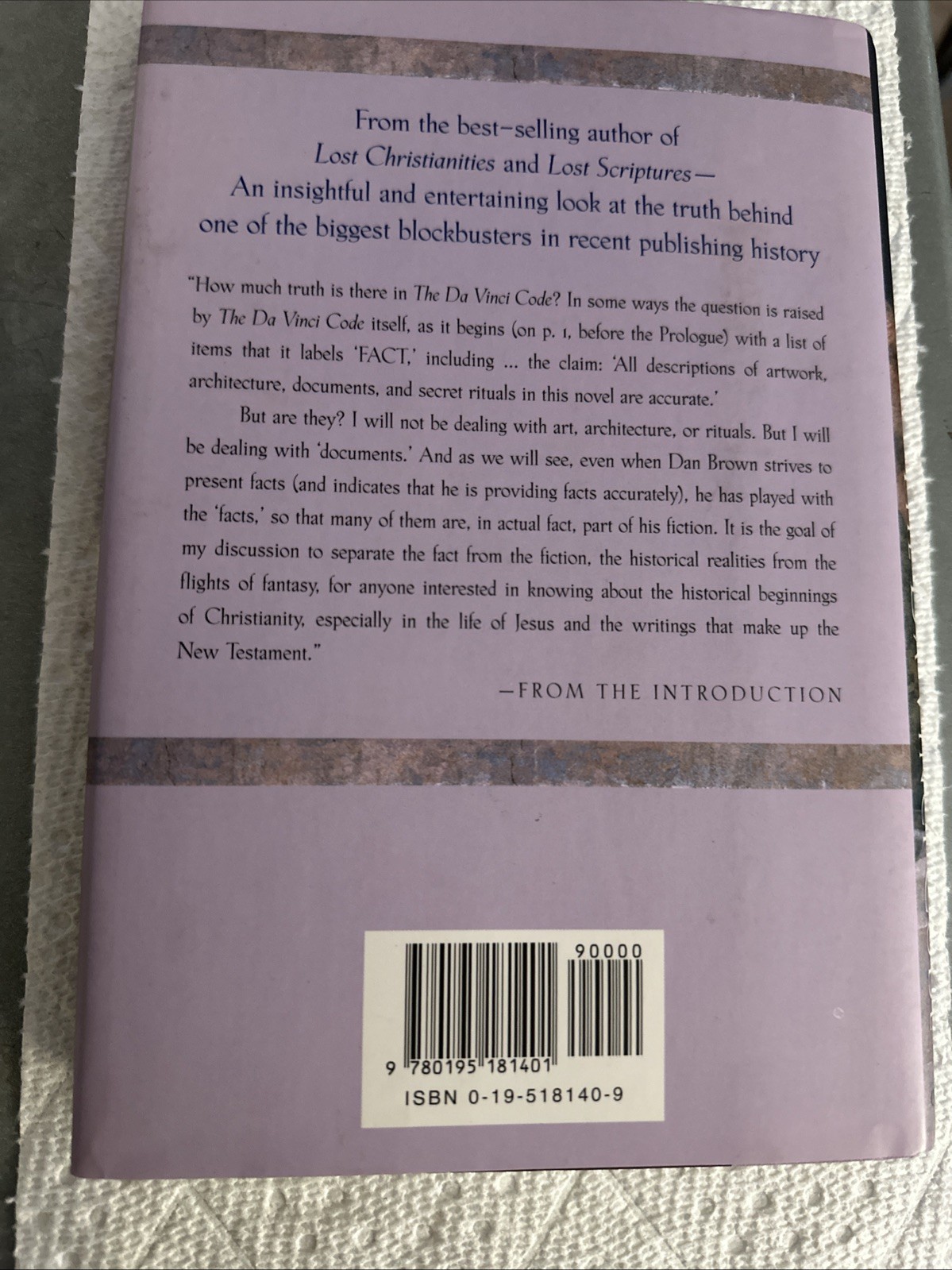Truth and Fiction in The Da Vinci Code by Bart D. Ehrman