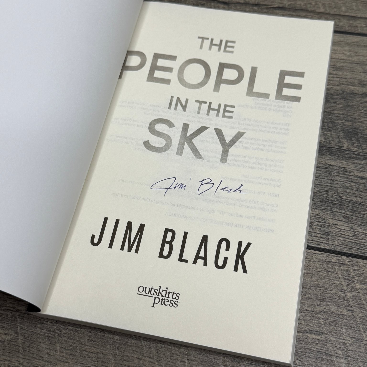 Lot of 8 Jim Black Paperback Books SIGNED Outskirts Press Fiction