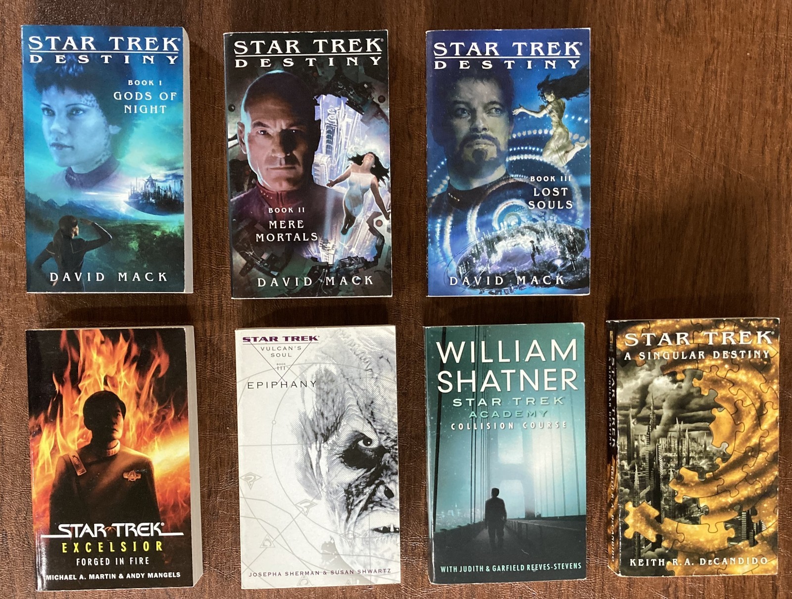 STAR TREK 2002-2016 FROM MY COLLECTION – CHOICE – PAPERBACKS – VERIOUS SERIES