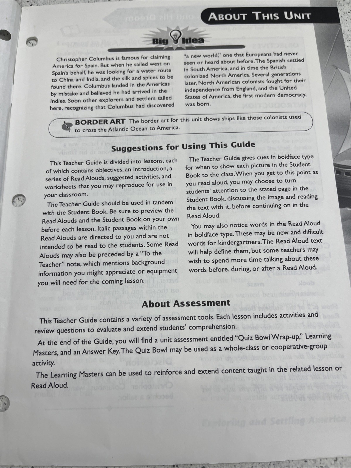 Exploring and Settling America by E. D. Hirsch Jr Core Knowledge K Teacher Guide