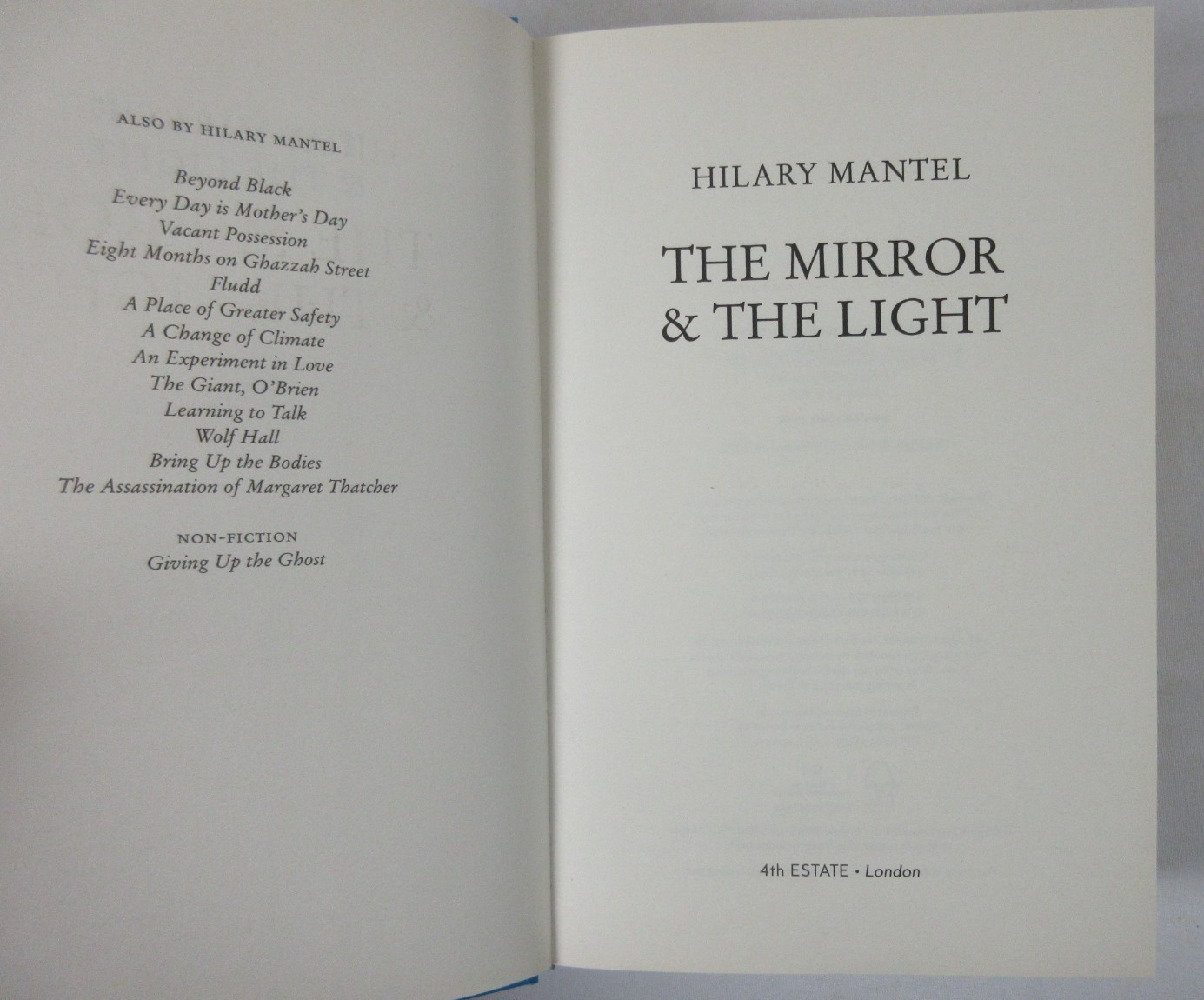 SIGNED 1st UK ED “The Mirror & the Light” Hilary Mantel 2020 Fourth Estate HB DJ