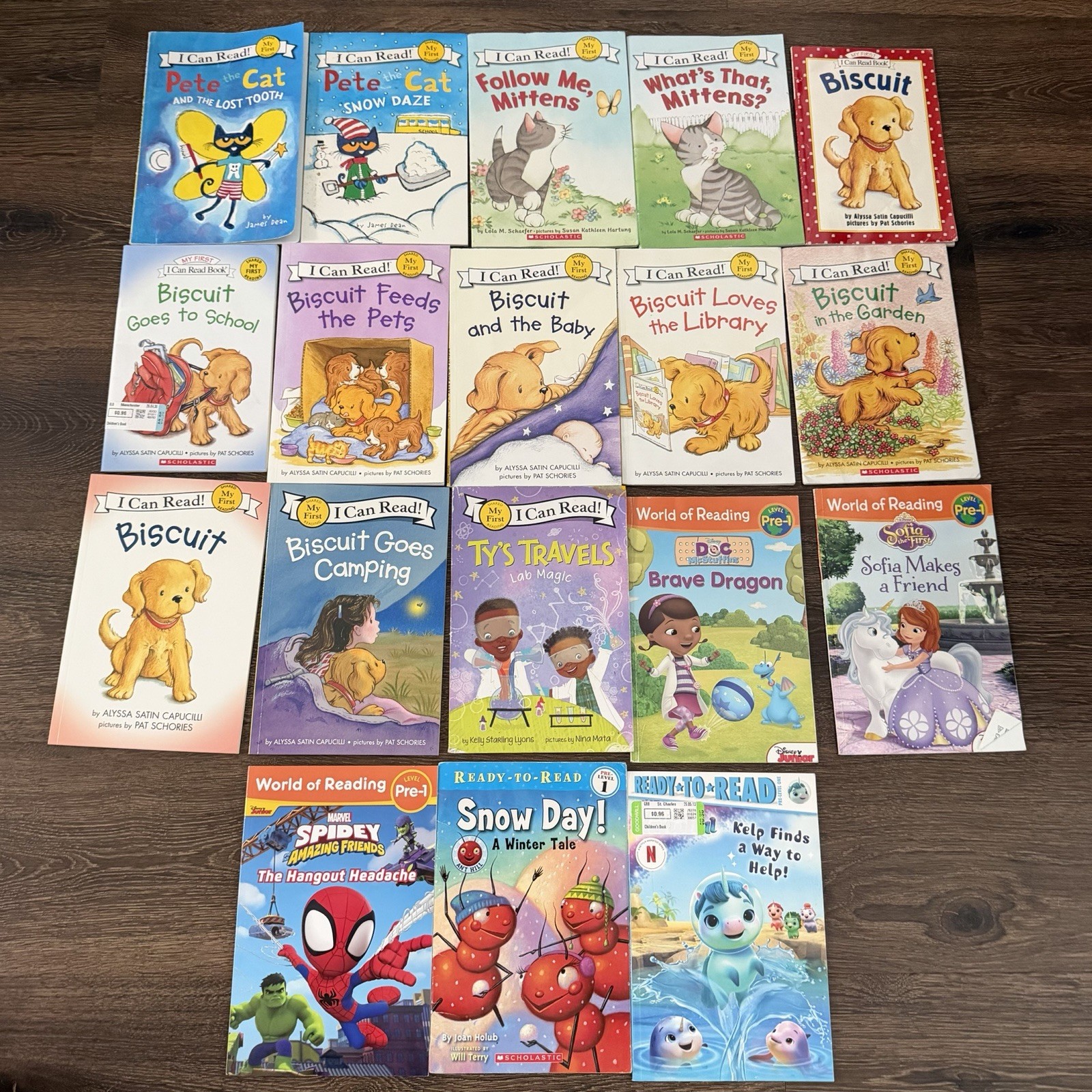 Pre Level 1 Reader Book Lot 18 Biscuit Pete Cat I Can Read Scholastic Kids