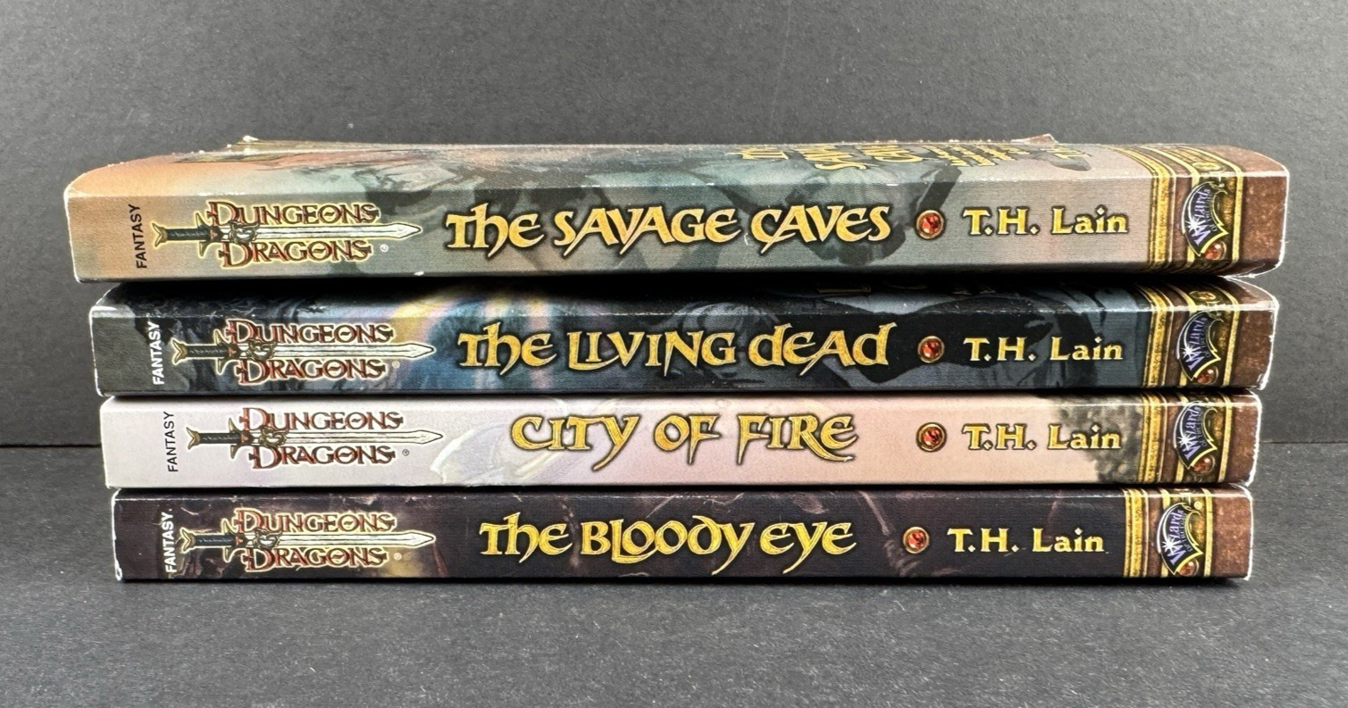Dungeons & Dragons T.H. Lain 4 Iconic Series Paperback Novels Lot D&D