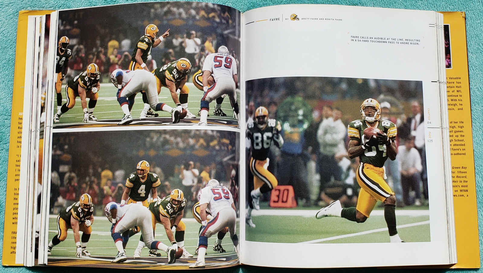 Favre By Brett Favre & Bonita Favre 2004 Hardcover 246 Pages & Bonus DVD