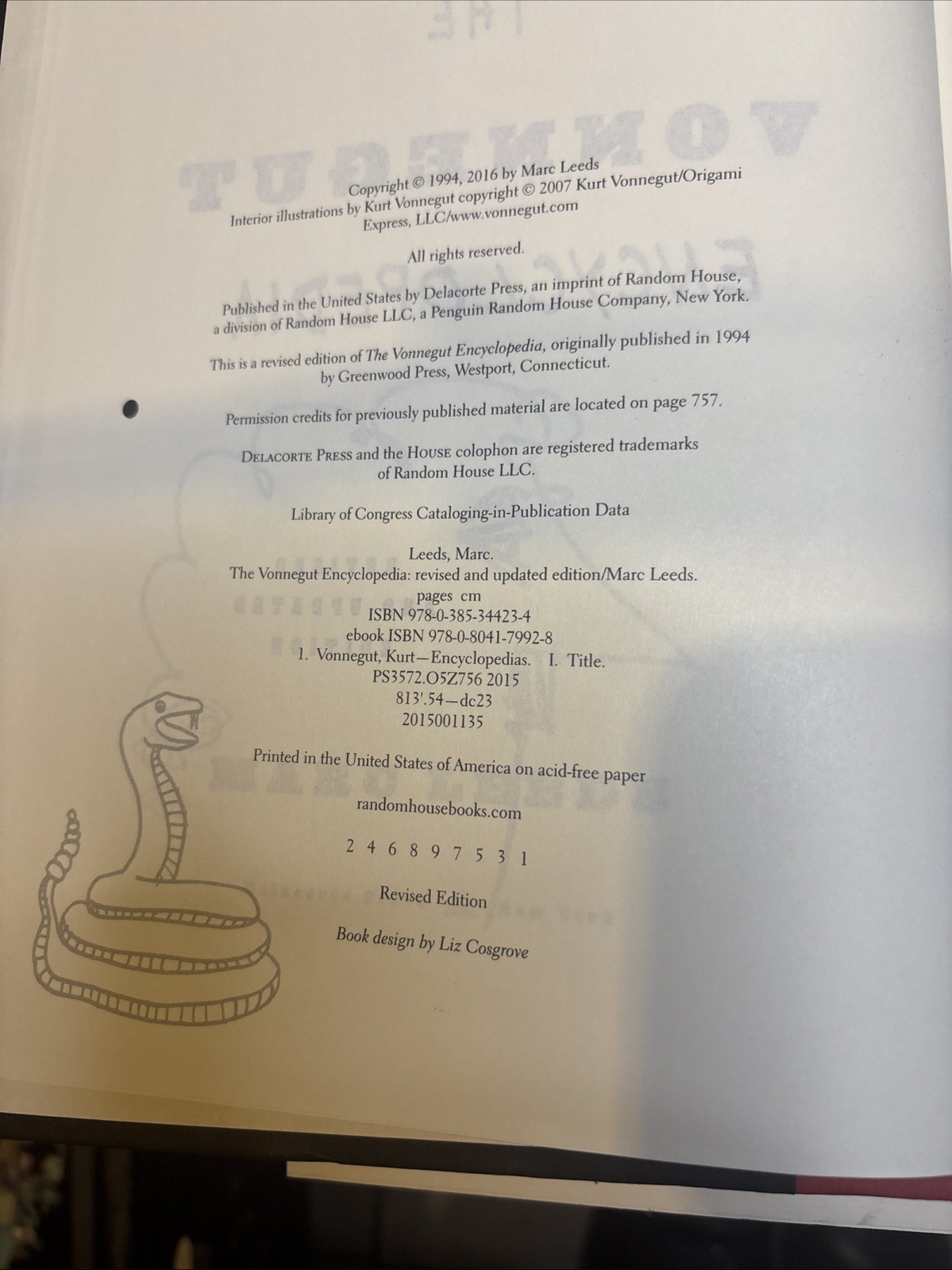 Vonnegut Encyclopedia : Revised and Updated Edition by Marc Leeds 2016