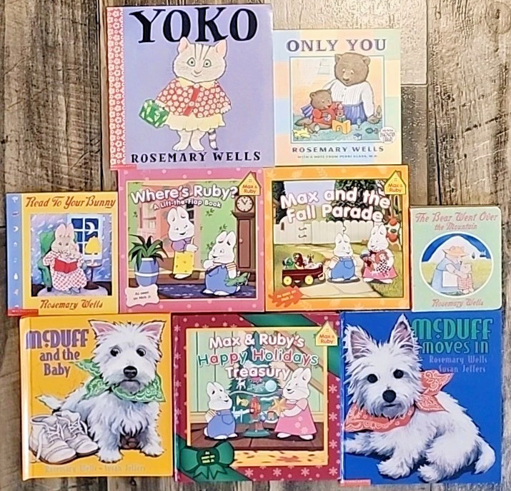Lot of 9 Books by Rosemary Wells Max & Ruby McDuff