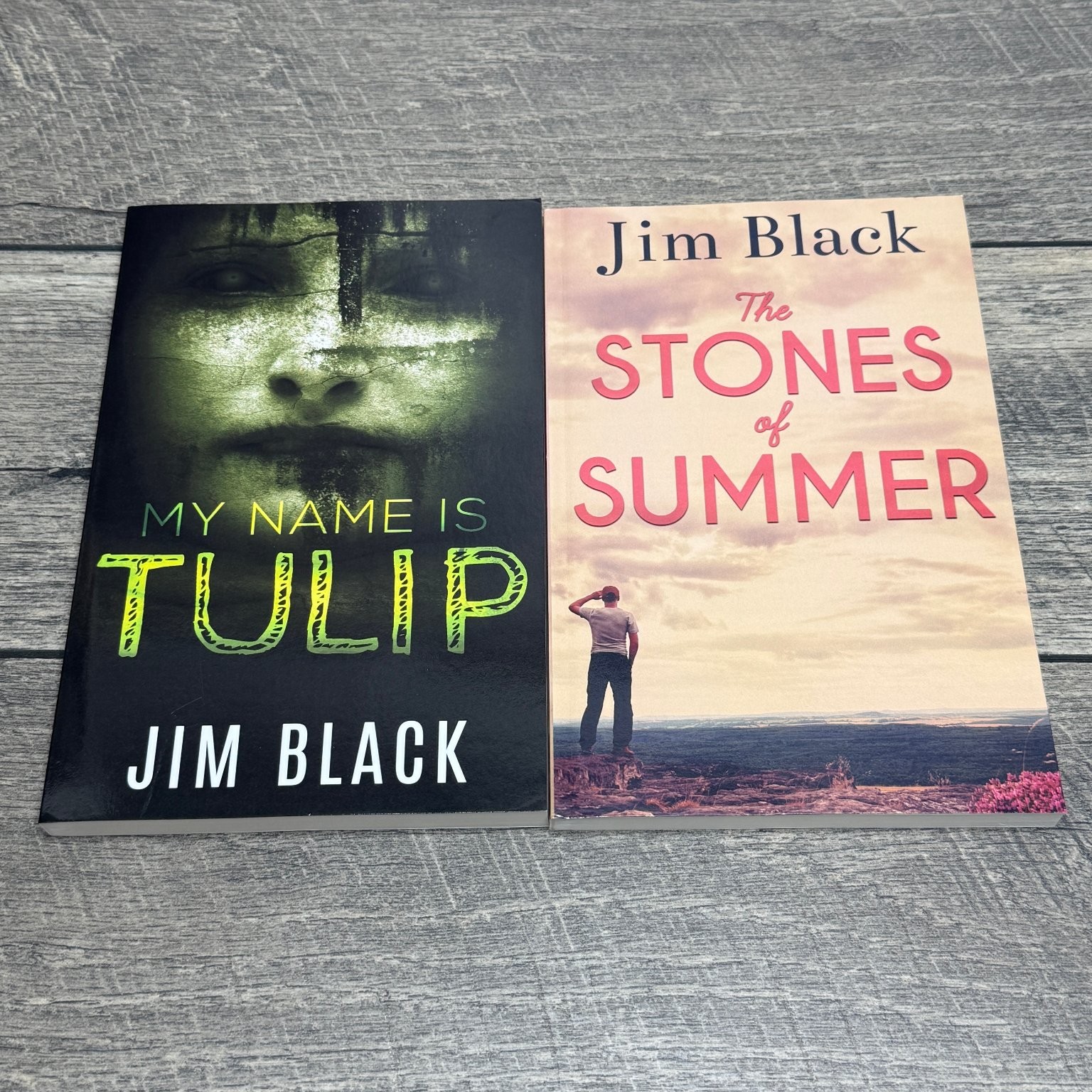 Lot of 8 Jim Black Paperback Books SIGNED Outskirts Press Fiction