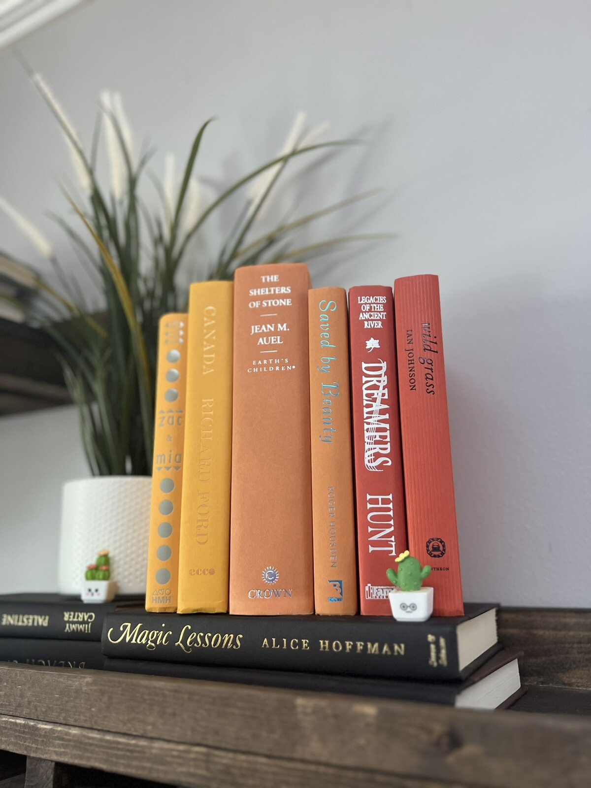 Stack of 6 colorful books for Decorating Staging | Book Decor| Home Decor.