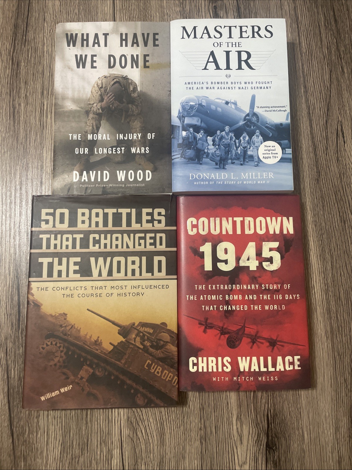 Lot of 4 Military/History Books-WW2-Countdown 1945-War-Hardcover-Great Condition