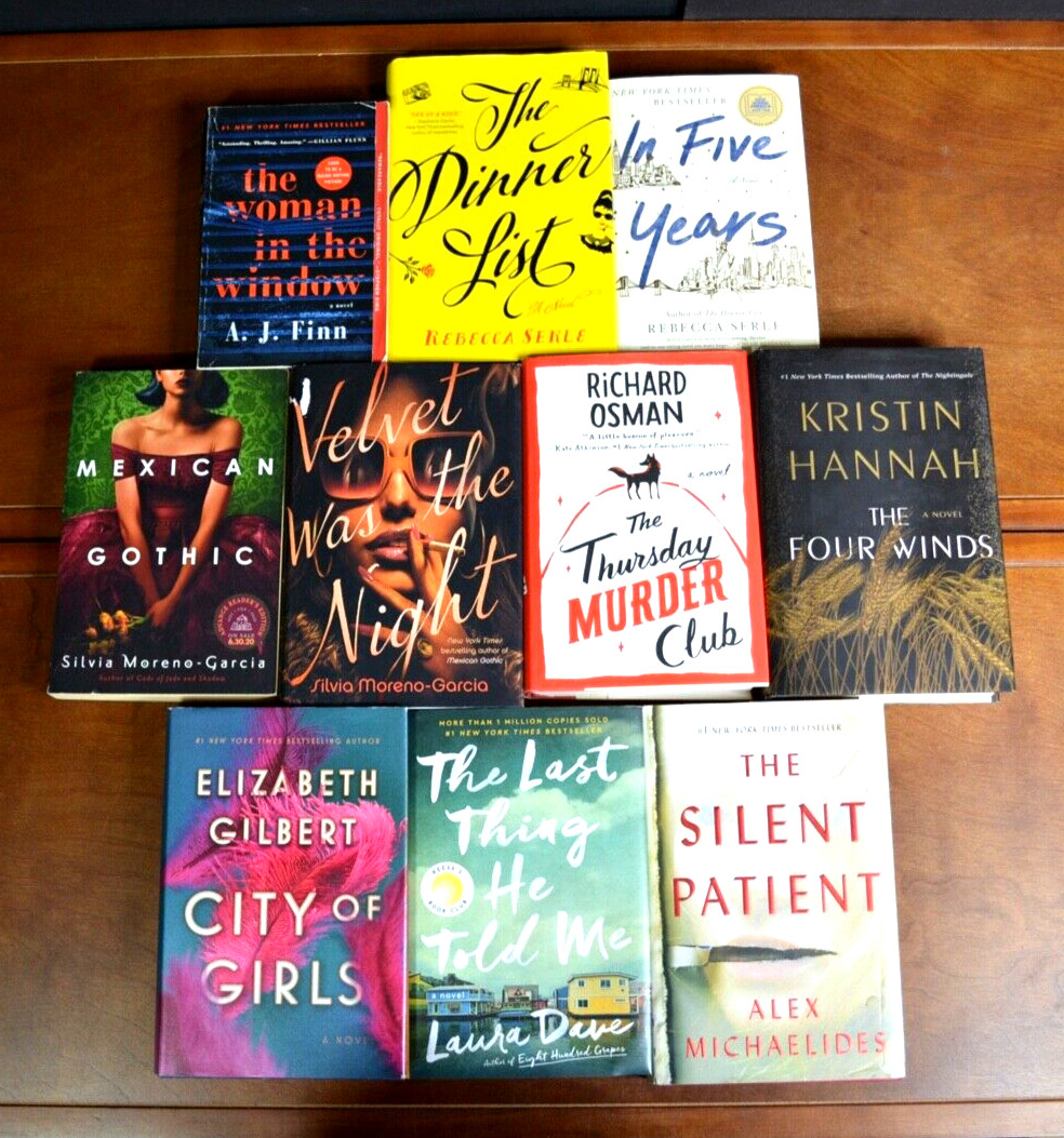 Lot 10 Bestselling TikTok Book Tok Books NYT Best Seller Thursday Murder, etc L2